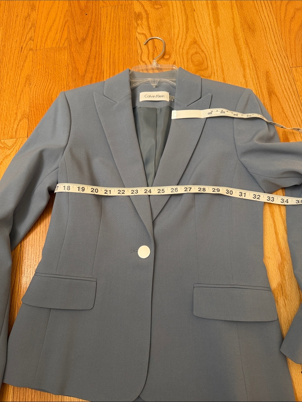 Calvin Klein Women's Soft Blue Blazer and Skirt Set size 2 - Picture 11 of 15
